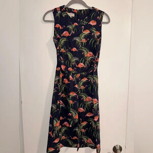 Hobbs London Flamingo Sleeveless Dress Size 4